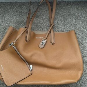 Michael Kors Eliza Calf Leather Reversible Tote Bag